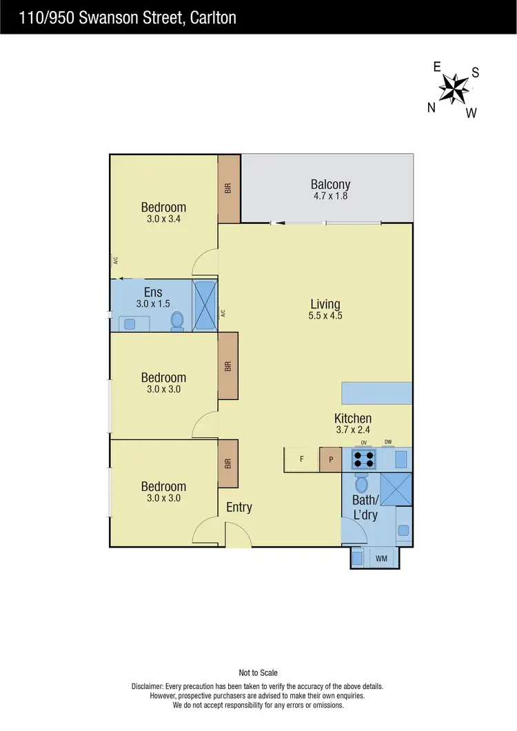 Floorplan of Homely apartment listing, 110/950 Swanston Street, Carlton VIC 3053