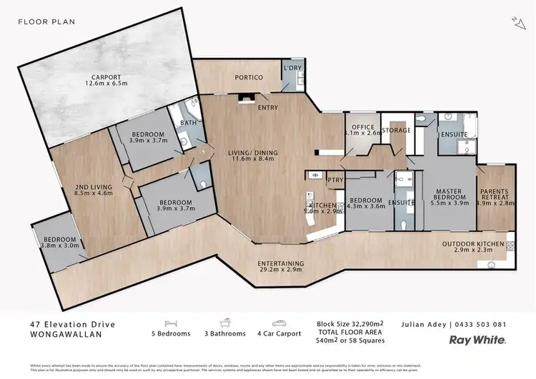 Floorplan of Homely house listing, 47 Elevation Drive, Wongawallan QLD 4210