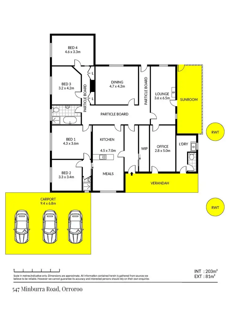 Floorplan of Homely rural property listing, Lot 1 Minburra Road, Orroroo SA 5431