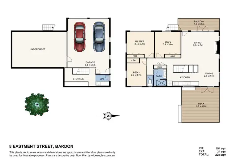 Floorplan of Homely house listing, 8 Eastment Street, Bardon QLD 4065