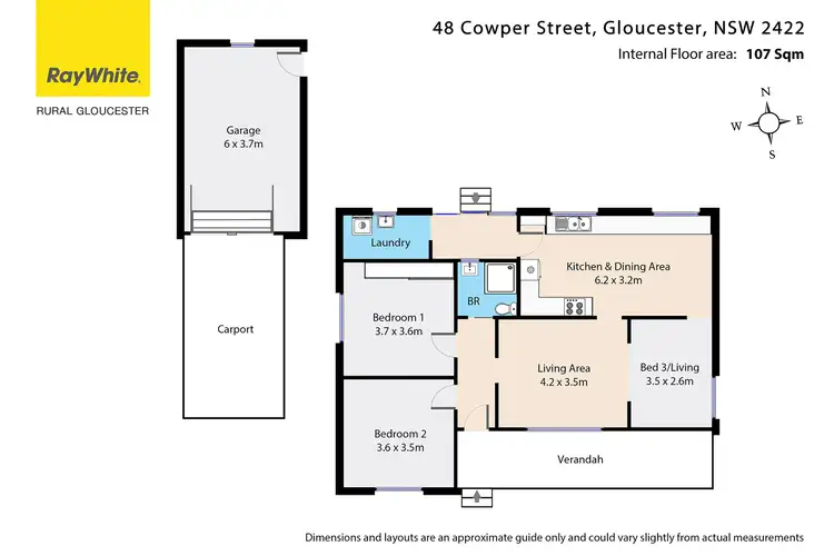 Floorplan of Homely house listing, 48 Cowper Street, Gloucester NSW 2422