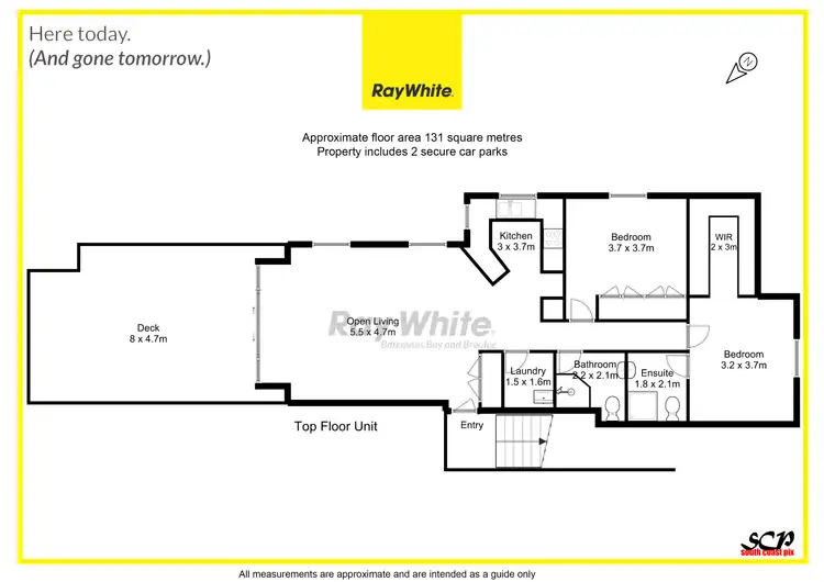 Floorplan of Homely townhouse listing, 8/10 Edgewood Place, Denhams Beach NSW 2536