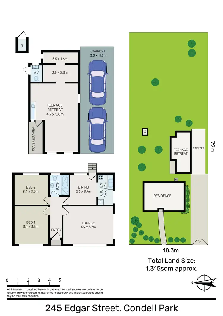 Floorplan of Homely house listing, 245 Edgar Street, Condell Park NSW 2200