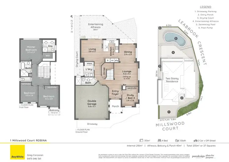 Floorplan of Homely house listing, 1 Millswood Court, Robina QLD 4226