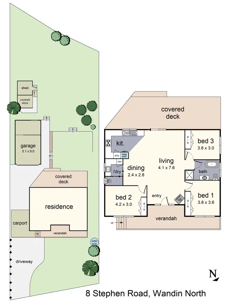 Floorplan of Homely house listing, 8 Stephen Road, Wandin North VIC 3139