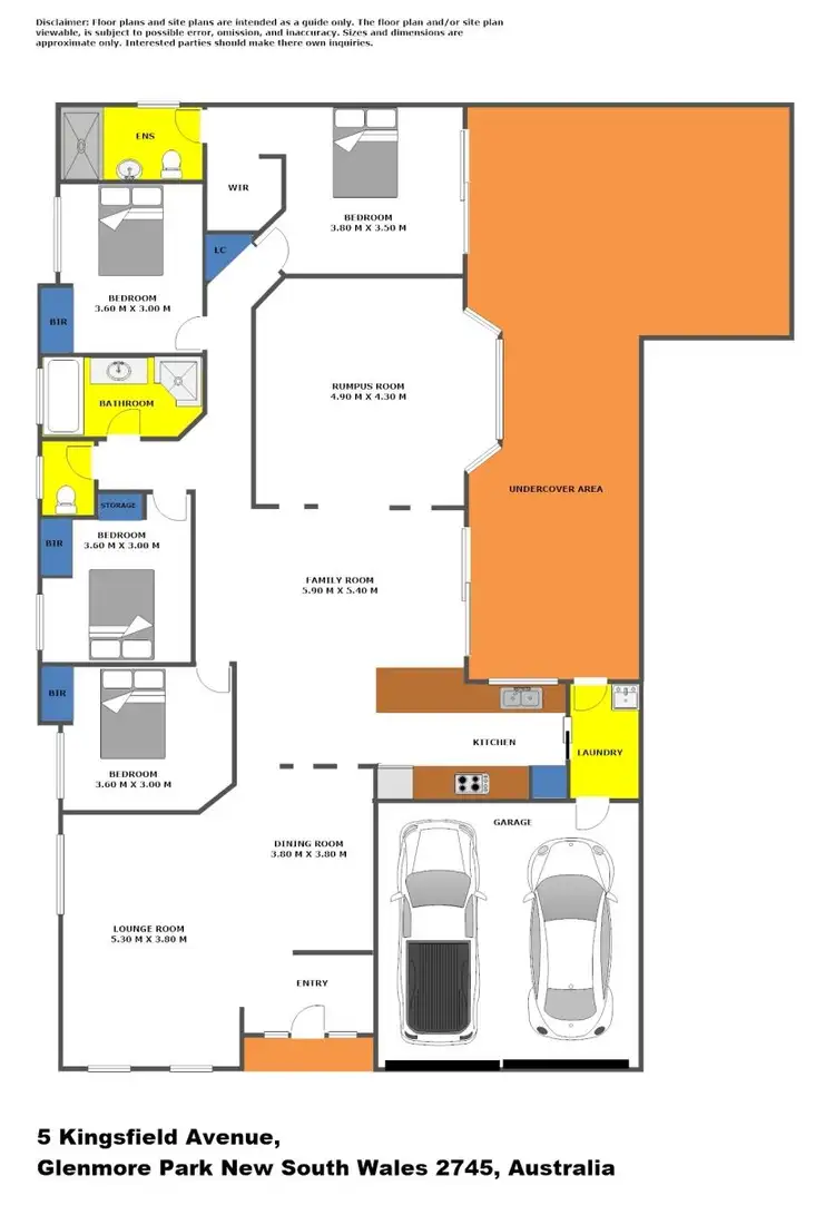 Floorplan of Homely house listing, 5 Kingsfield Avenue, Glenmore Park NSW 2745