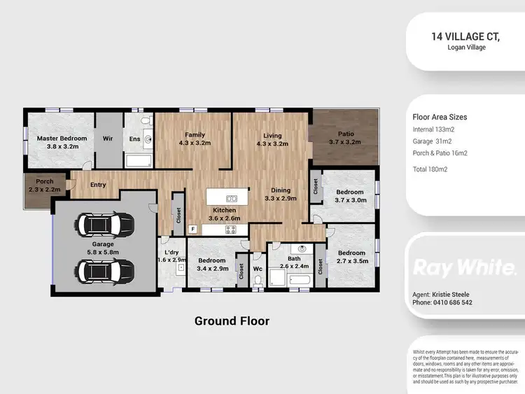Floorplan of Homely house listing, 14 Village Court, Logan Village QLD 4207