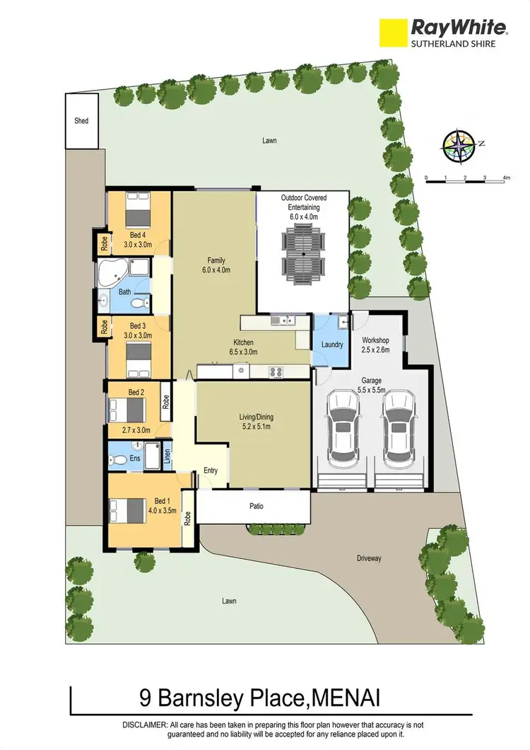 Floorplan of Homely house listing, 9 Barnsley Place, Menai NSW 2234