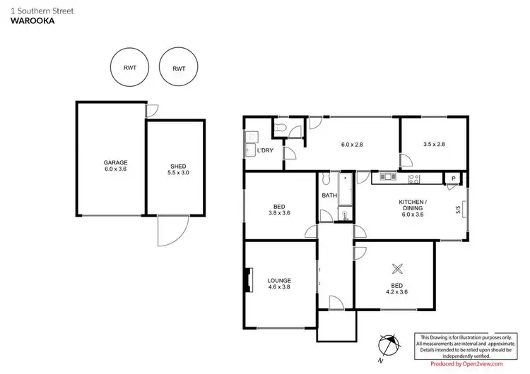 Floorplan of Homely house listing, 1 Southern Street, Warooka SA 5577