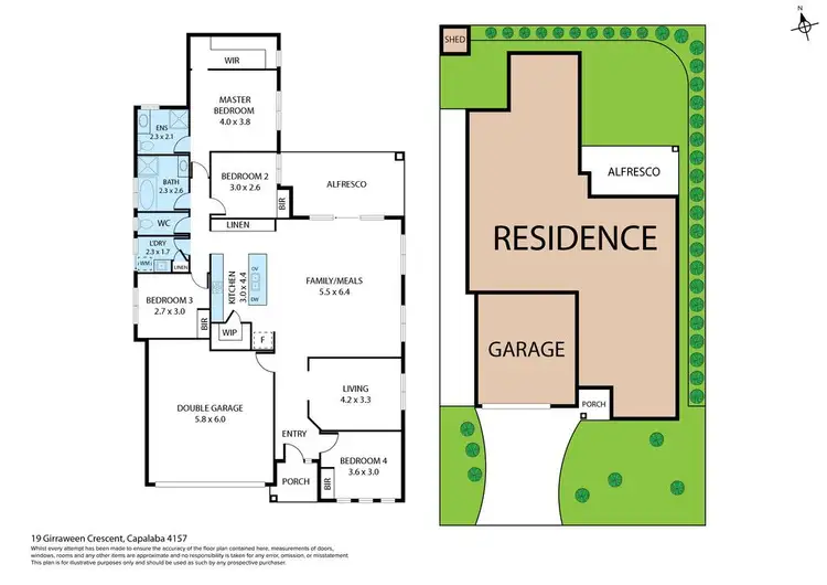 Floorplan of Homely house listing, 19 Girraween Cresent, Capalaba QLD 4157