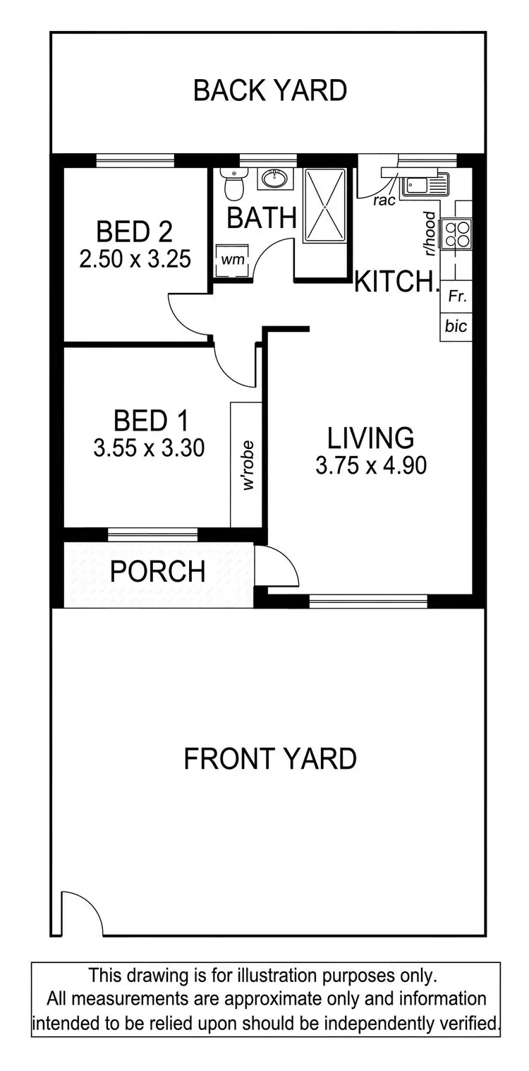 Floorplan of Homely unit listing, 2/48 Argyle Avenue, Marleston SA 5033