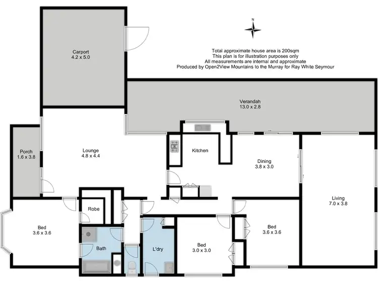 Floorplan of Homely house listing, 17 Guild Street, Seymour VIC 3660