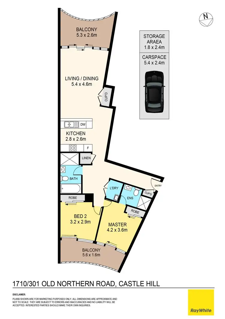 Floorplan of Homely apartment listing, 1710/301 Old Northern Road, Castle Hill NSW 2154