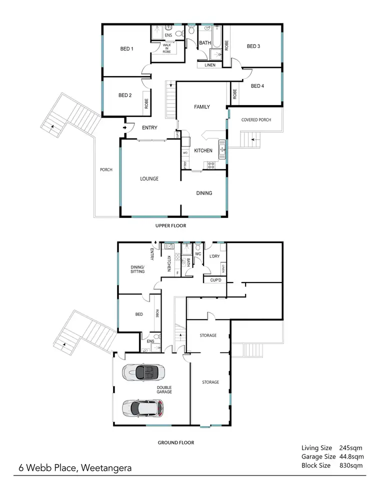 Floorplan of Homely house listing, 6 Webb Place, Weetangera ACT 2614