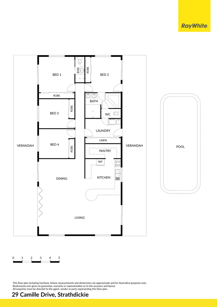 Floorplan of Homely house listing, 29 Camille Drive, Strathdickie QLD 4800