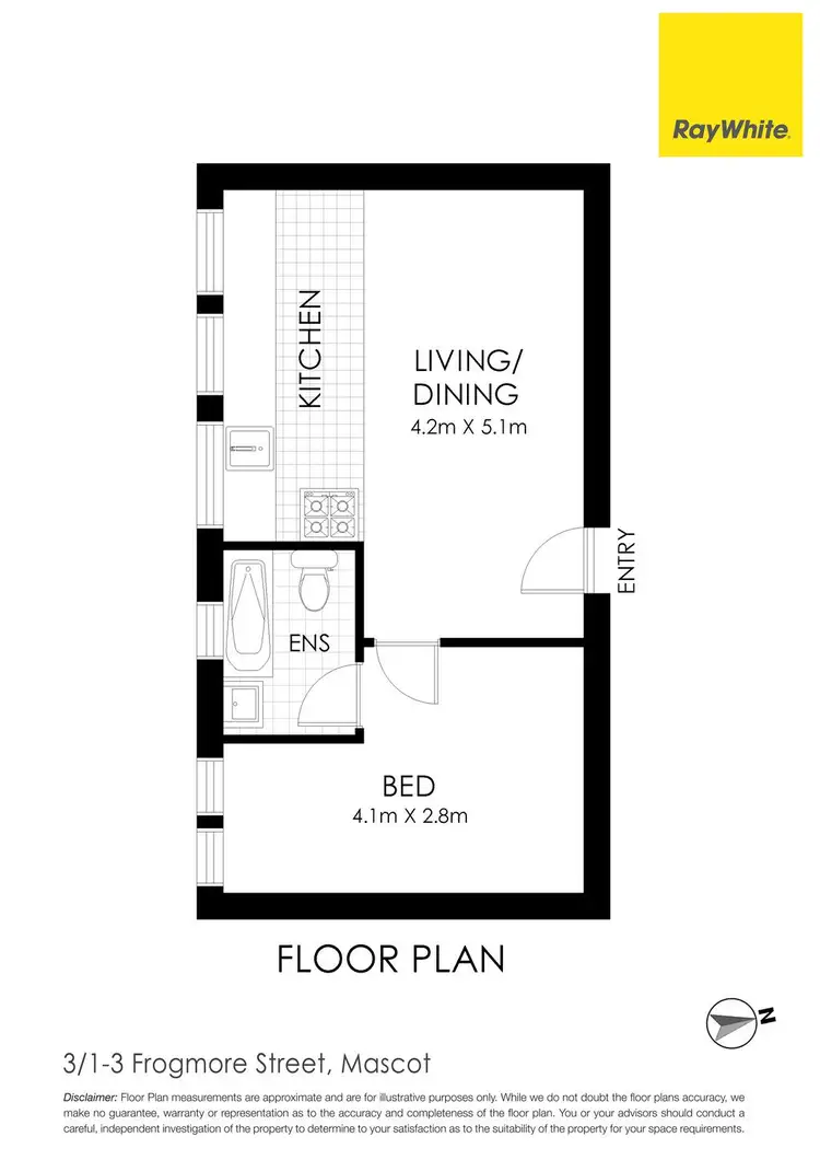 Floorplan of Homely apartment listing, 3/1-3 Frogmore Street, Mascot NSW 2020