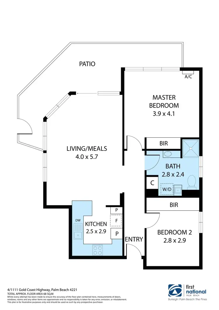 Floorplan of Homely apartment listing, 4/1111 Gold Coast Highway, Palm Beach QLD 4221