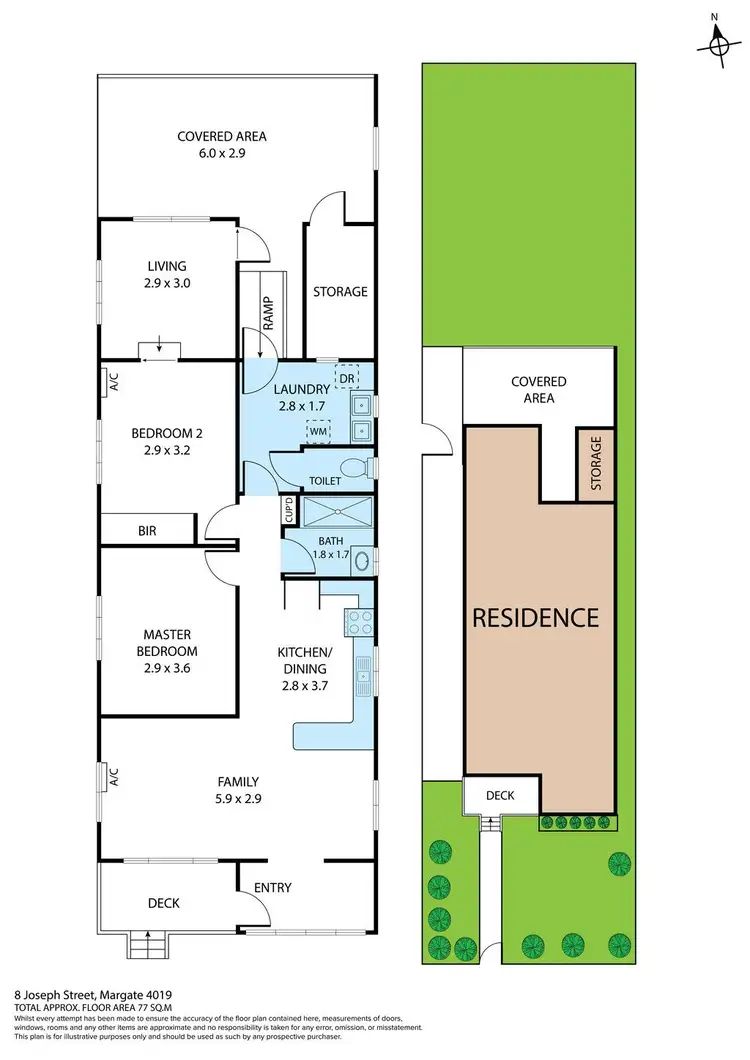 Floorplan of Homely house listing, 8 Joseph Street, Margate QLD 4019
