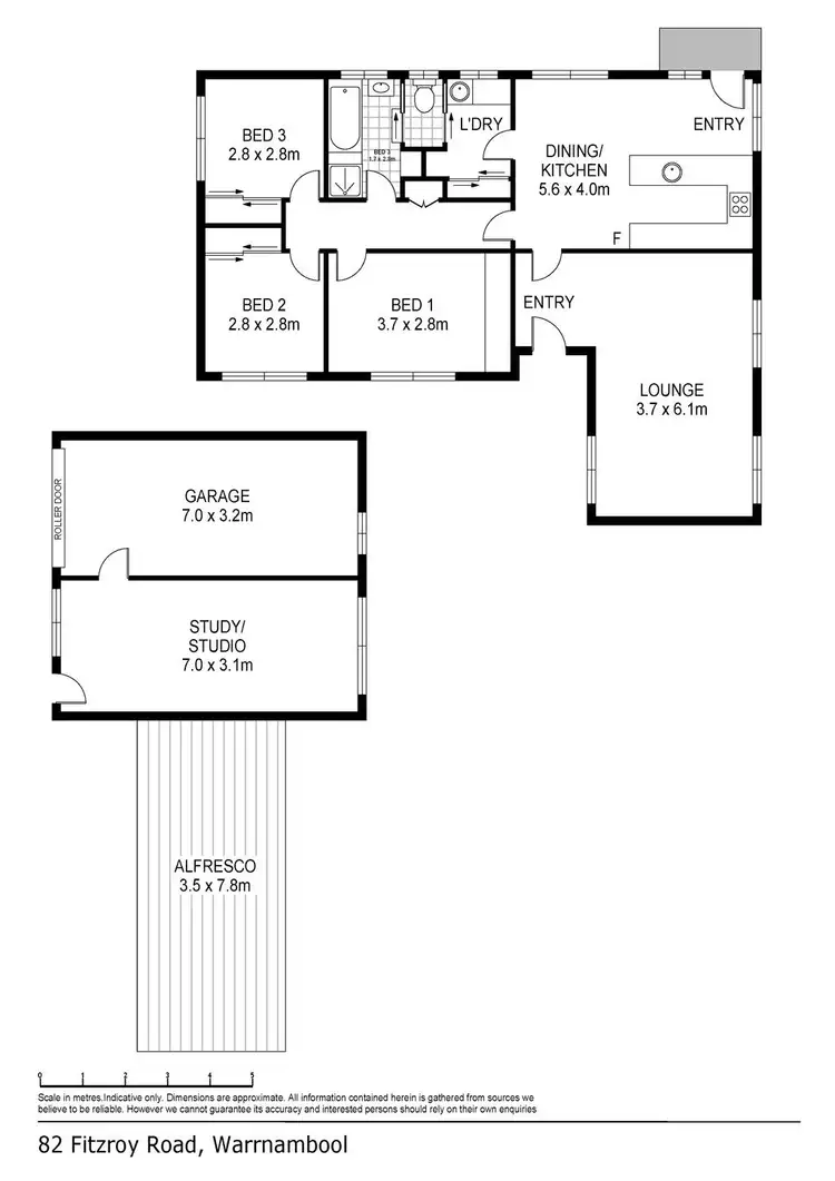 Floorplan of Homely house listing, 82 Fitzroy Road, Warrnambool VIC 3280