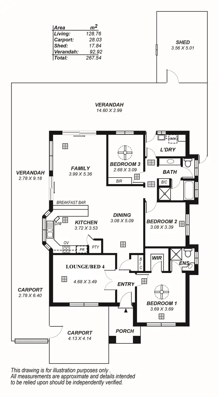 Floorplan of Homely house listing, 11 Kensington Street, Clovelly Park SA 5042