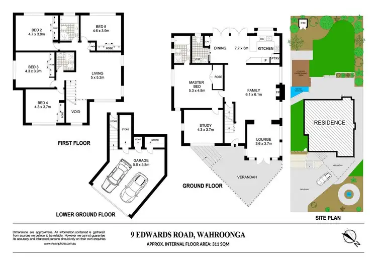 Floorplan of Homely house listing, 9 Edwards Road, Wahroonga NSW 2076