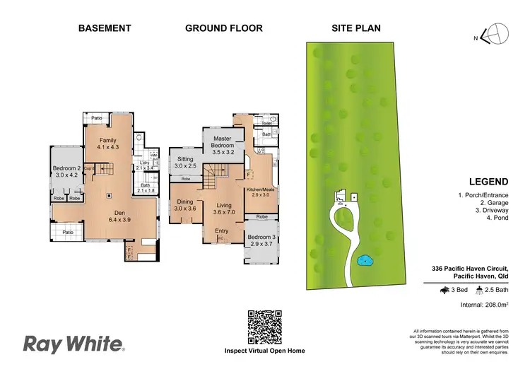 Floorplan of Homely house listing, 336 Pacific Haven Circuit, Pacific Haven QLD 4659