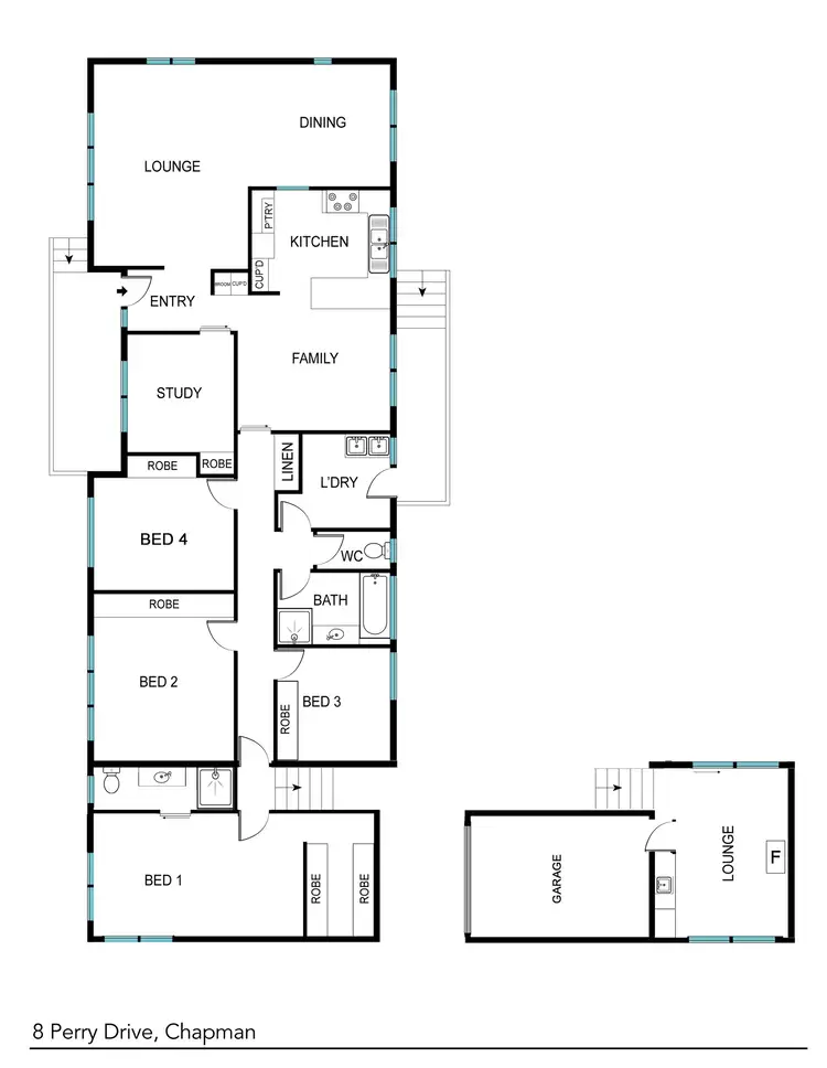 Floorplan of Homely house listing, 8 Perry Drive, Chapman ACT 2611