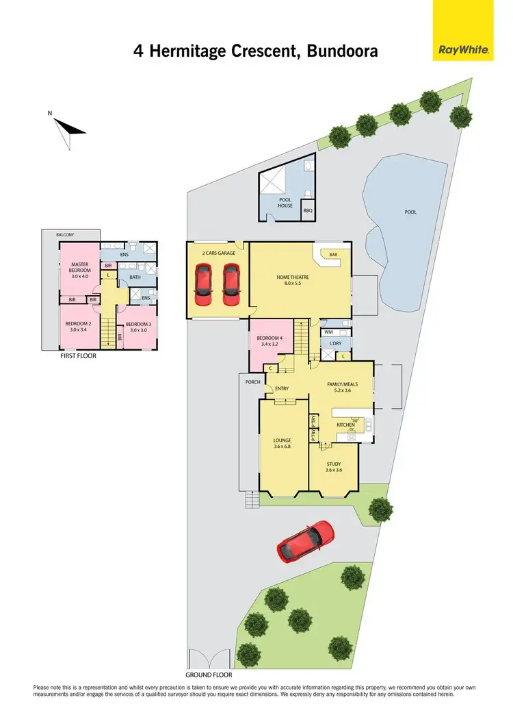 Floorplan of Homely house listing, 4 Hermitage Crescent, Bundoora VIC 3083