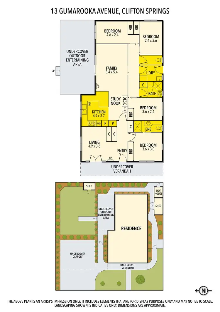Floorplan of Homely house listing, 13 Gumarooka Avenue, Clifton Springs VIC 3222