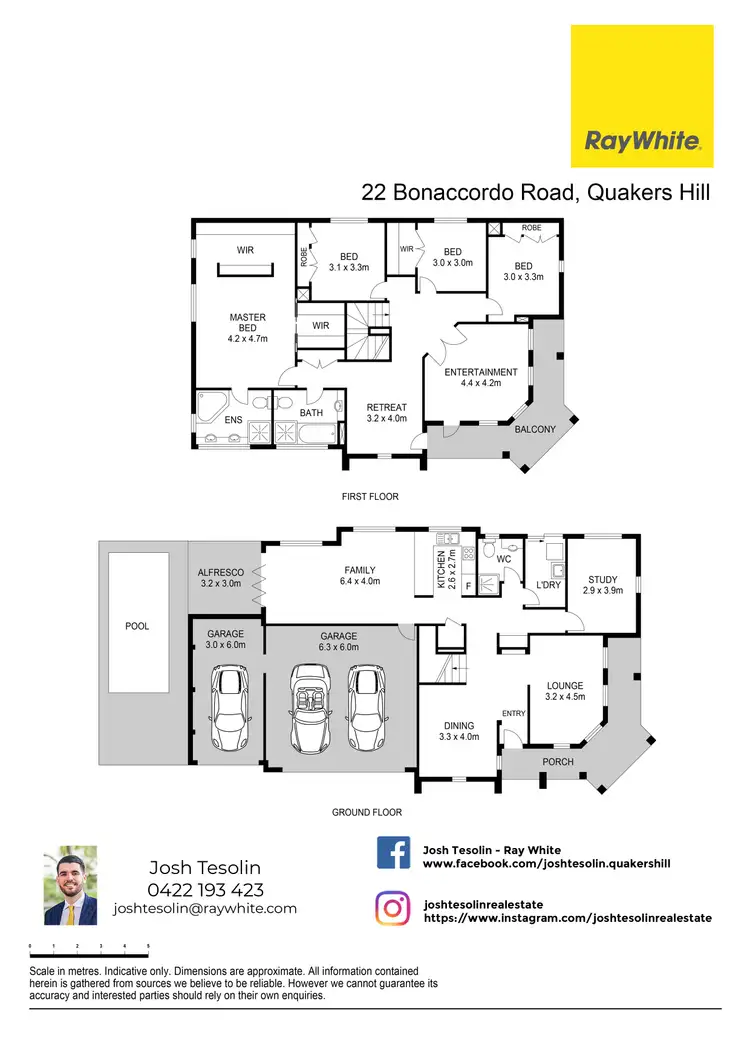 Floorplan of Homely house listing, 22 Bonaccordo Road, Quakers Hill NSW 2763