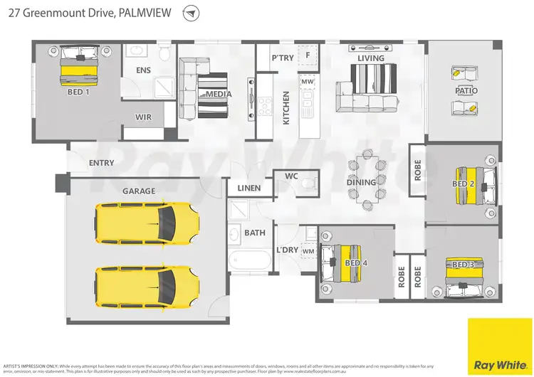 Floorplan of Homely house listing, 27 Greenmount Drive, Palmview QLD 4553