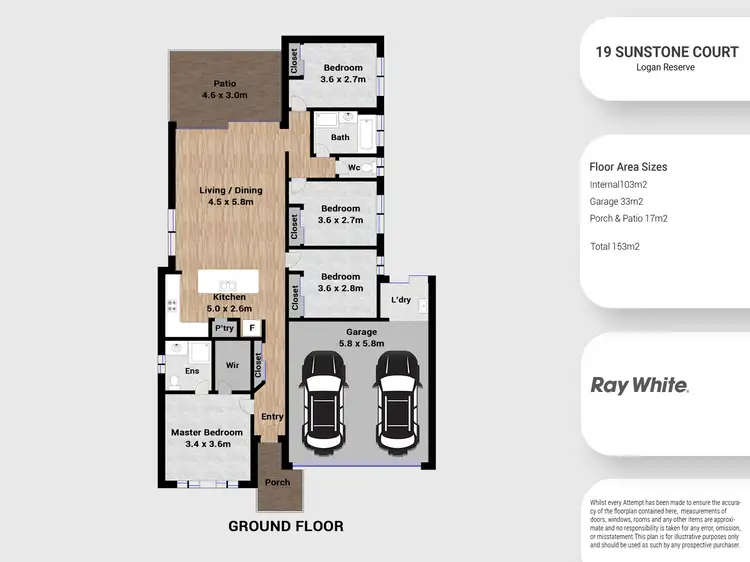 Floorplan of Homely house listing, 19 Sunstone Court, Logan Reserve QLD 4133