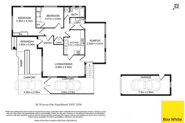Floorplan of Homely house listing, 26 Warren Parade, Punchbowl NSW 2196