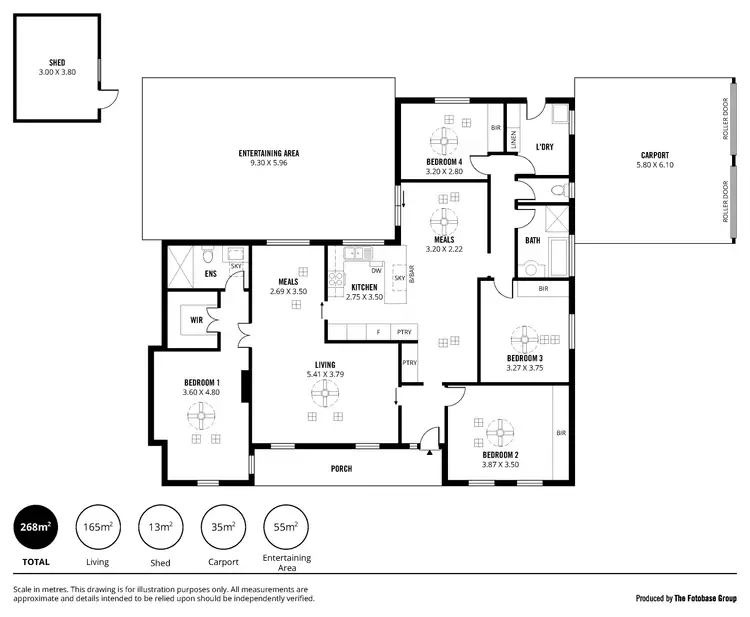 Floorplan of Homely house listing, 8 Monaco Crescent, Grange SA 5022
