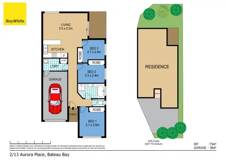 Floorplan of Homely house listing, 13 Aurora Place, Bateau Bay NSW 2261