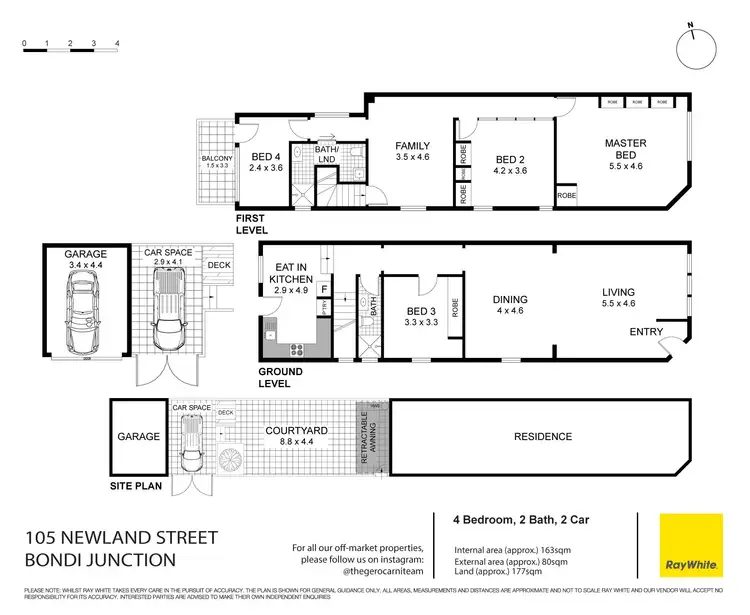 Floorplan of Homely house listing, 105 Newland Street, Bondi Junction NSW 2022