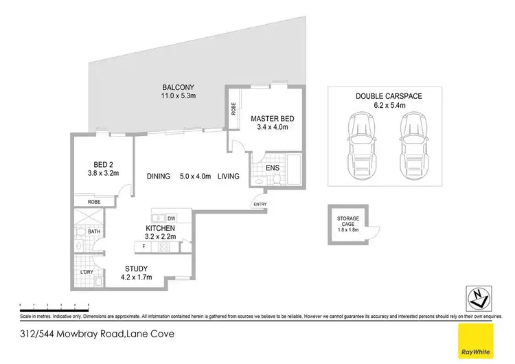 Floorplan of Homely apartment listing, 312/544-550 Mowbray Road, Lane Cove NSW 2066