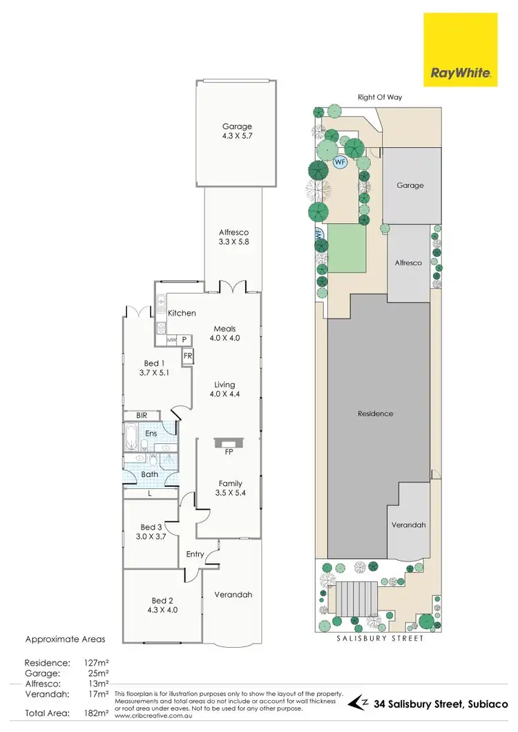 Floorplan of Homely house listing, 34 Salisbury Street, Subiaco WA 6008