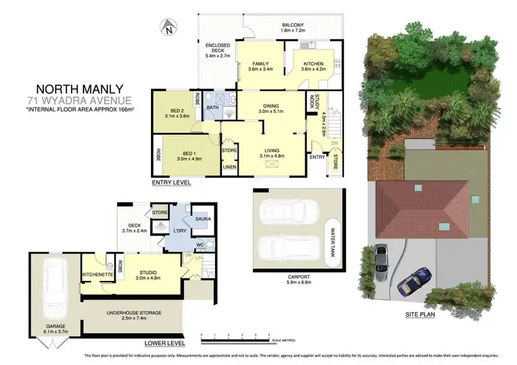 Floorplan of Homely house listing, 71 Wyadra Avenue, North Manly NSW 2100