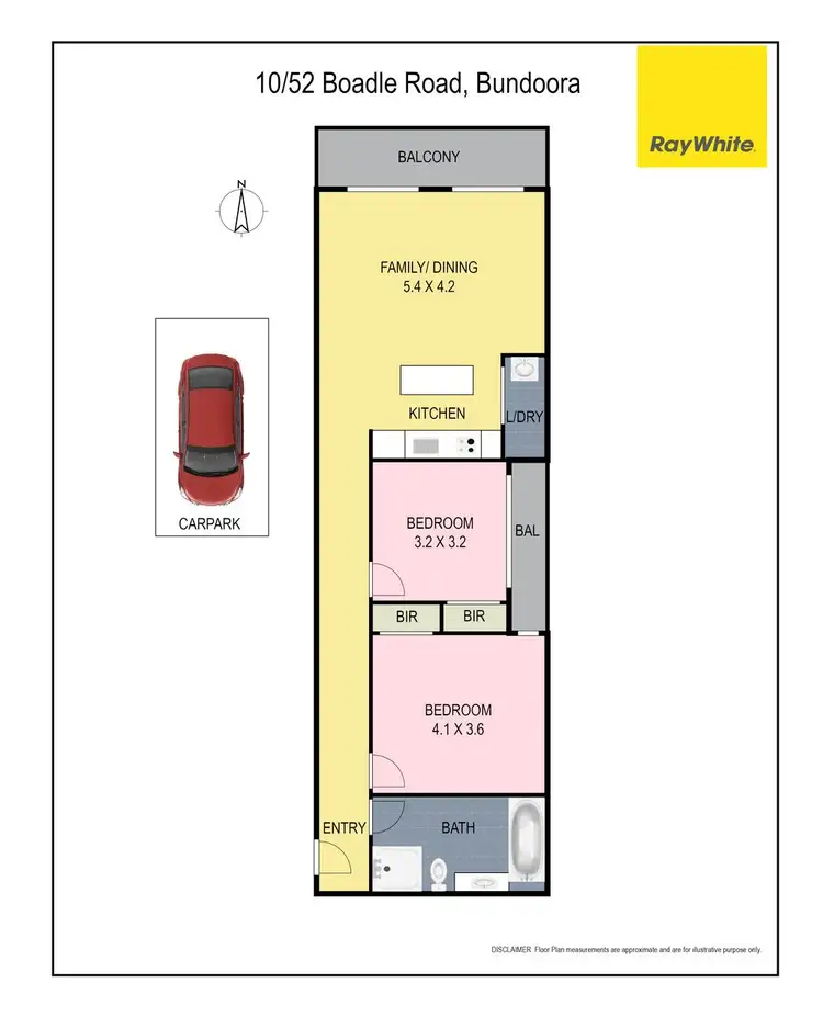 Floorplan of Homely apartment listing, 10/52 Boadle Road, Bundoora VIC 3083
