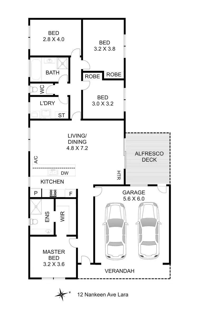 Floorplan of Homely house listing, 12 Nankeen Avenue, Lara VIC 3212