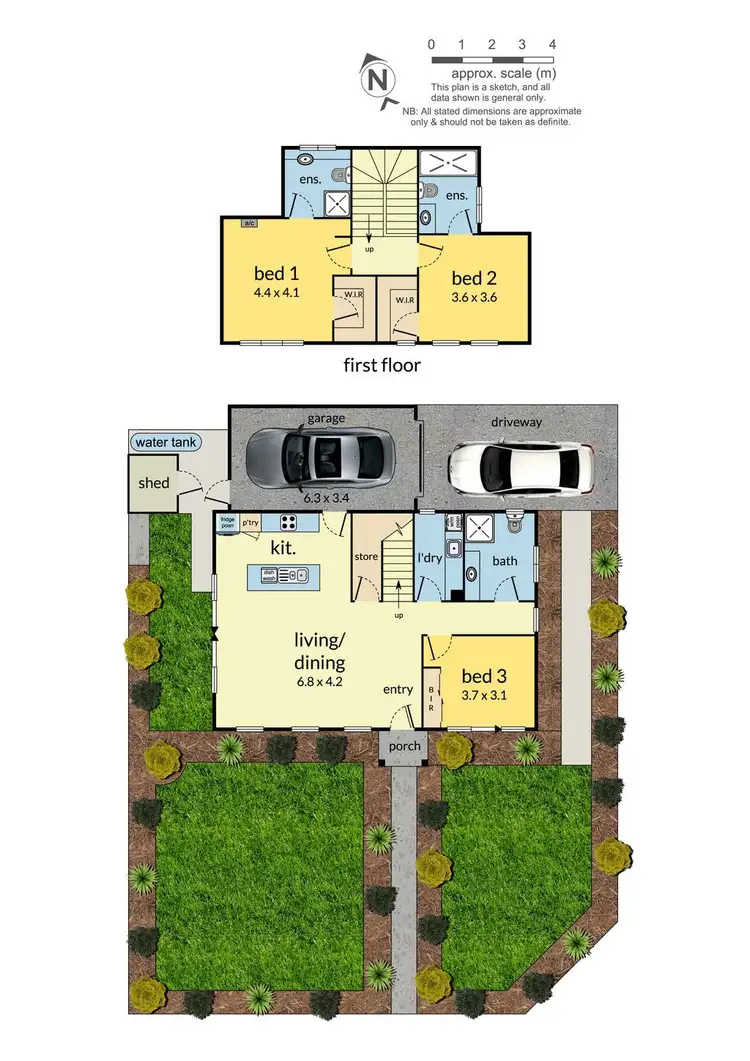 Floorplan of Homely townhouse listing, 9 Oakes Avenue, Clayton South VIC 3169