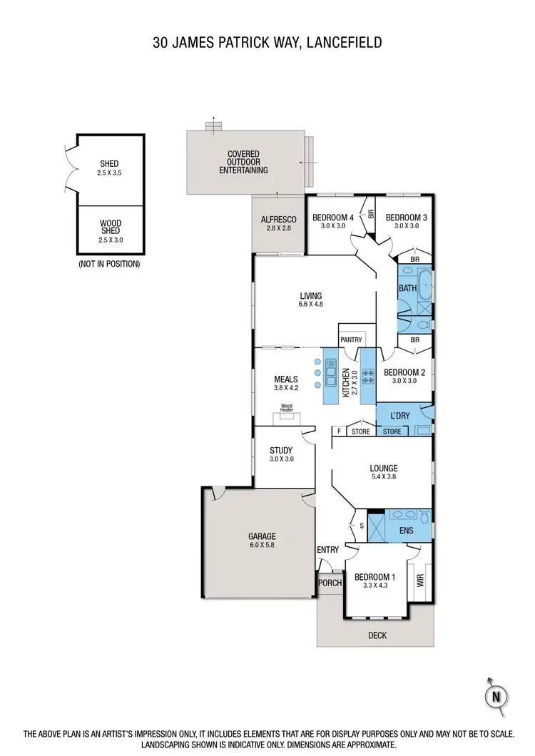 Floorplan of Homely house listing, 30 James Patrick Way, Lancefield VIC 3435