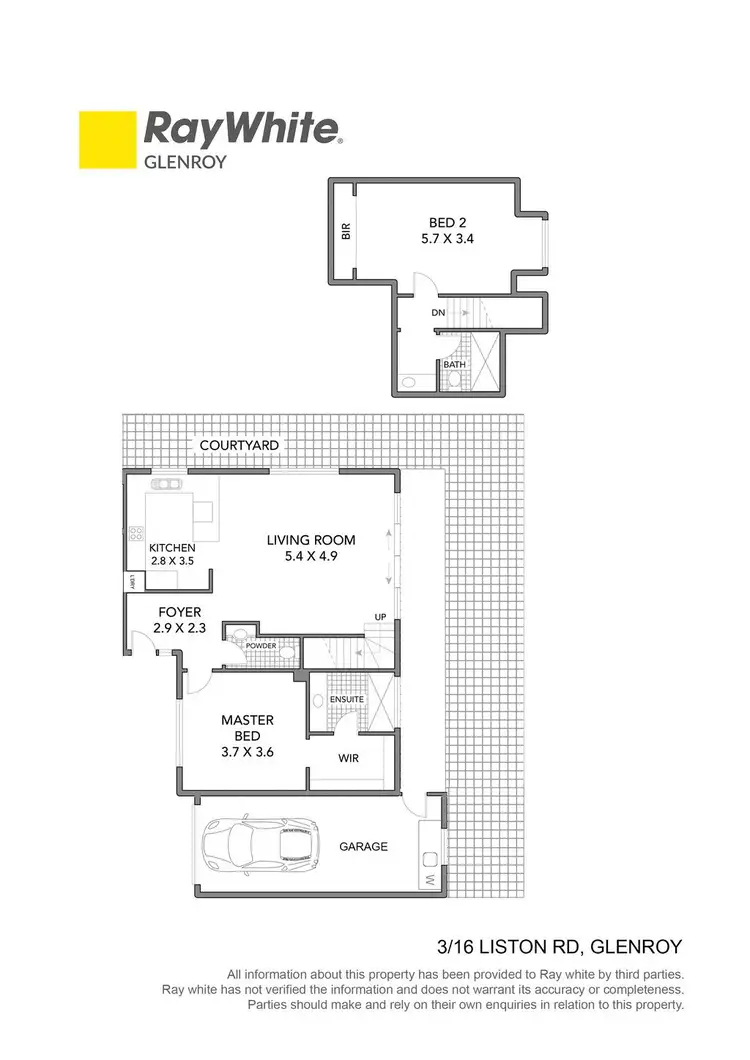 Floorplan of Homely unit listing, 3/16 Liston Road, Glenroy VIC 3046