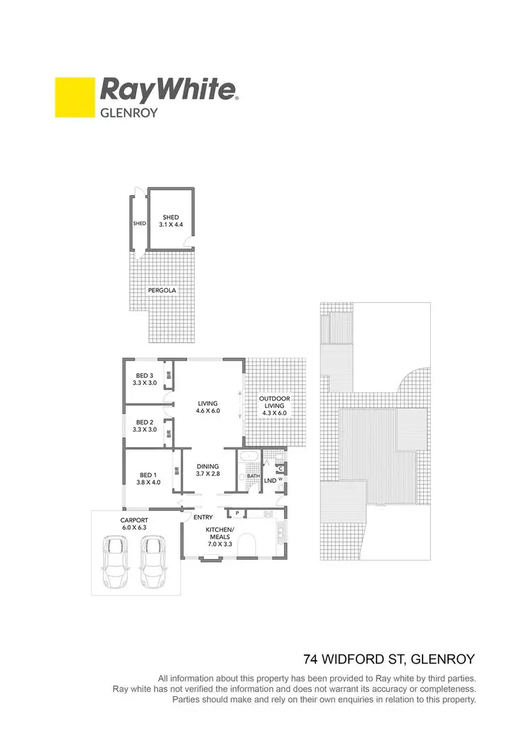 Floorplan of Homely house listing, 74 Widford Street, Glenroy VIC 3046