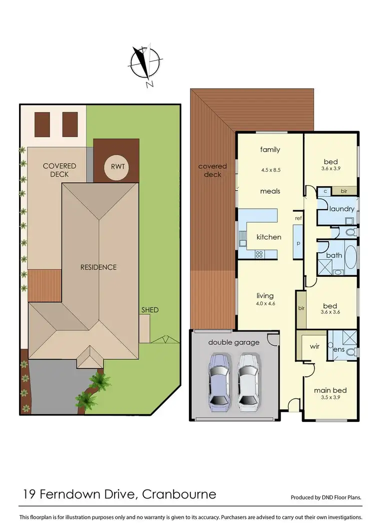 Floorplan of Homely house listing, 19 Ferndown Drive, Cranbourne VIC 3977