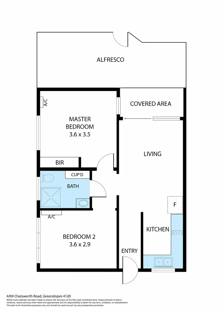 Floorplan of Homely apartment listing, 4/69 Chatsworth Road, Greenslopes QLD 4120