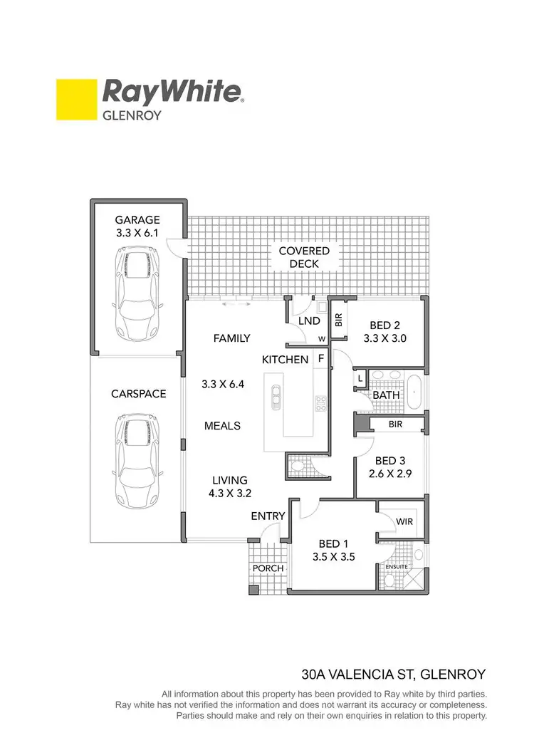 Floorplan of Homely unit listing, 30A Valencia Street, Glenroy VIC 3046