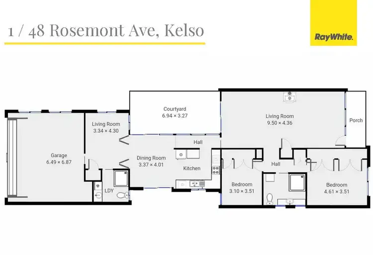 Floorplan of Homely house listing, 1/48 Rosemont Avenue, Kelso NSW 2795