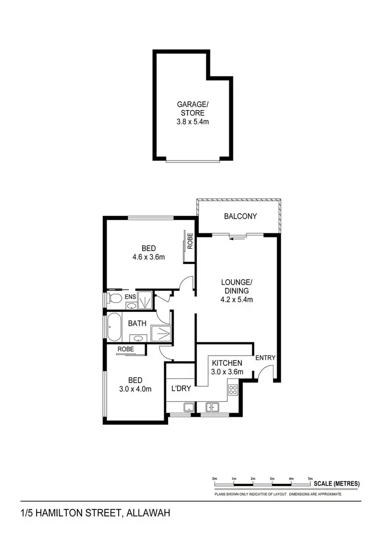 Floorplan of Homely apartment listing, 1/5-7 Hamilton Street, Allawah NSW 2218
